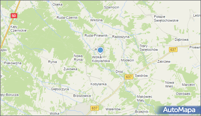 mapa Joanin, Joanin gmina Dobre na mapie Targeo