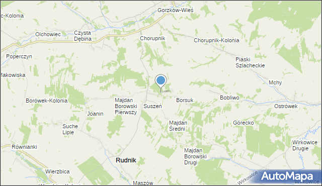 mapa Józefów, Józefów gmina Gorzków na mapie Targeo