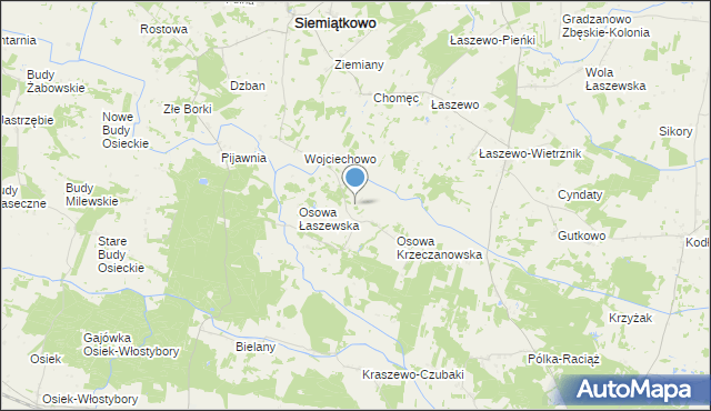 mapa Julianowo, Julianowo gmina Siemiątkowo na mapie Targeo