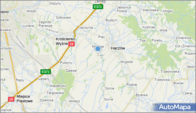 mapa Kaczmarówka, Kaczmarówka na mapie Targeo