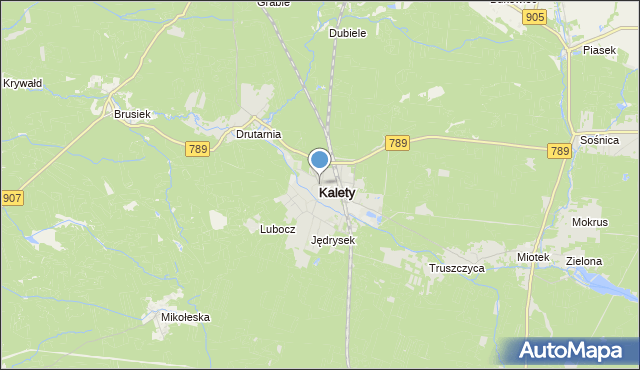 mapa Kalety, Kalety powiat tarnogórski na mapie Targeo