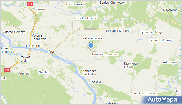 mapa Kamianka-Stokowo, Kamianka-Stokowo na mapie Targeo