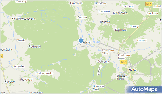 mapa Kapitańszczyzna, Kapitańszczyzna na mapie Targeo