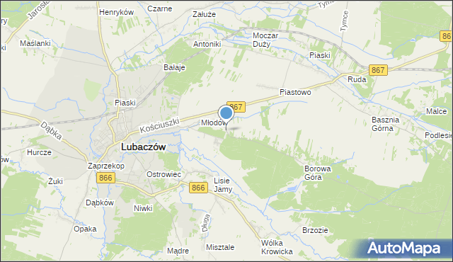 mapa Karolówka, Karolówka gmina Lubaczów na mapie Targeo