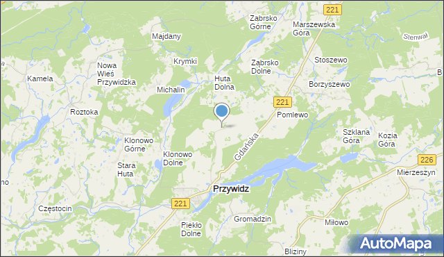 mapa Katarynki, Katarynki na mapie Targeo