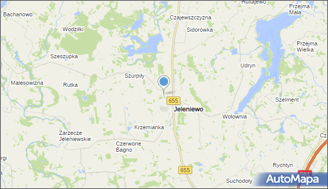 mapa Kazimierówka, Kazimierówka gmina Jeleniewo na mapie Targeo