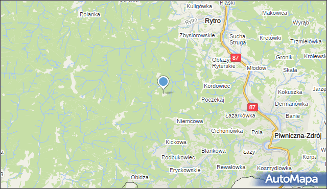 mapa Kiczora, Kiczora na mapie Targeo