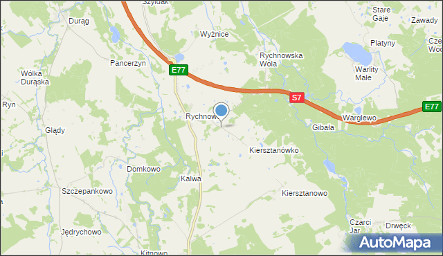 mapa Kiersztanowko, Kiersztanowko na mapie Targeo