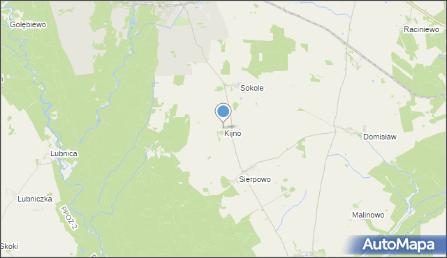 mapa Kijno, Kijno na mapie Targeo