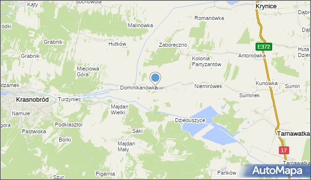 mapa Klocówka, Klocówka na mapie Targeo