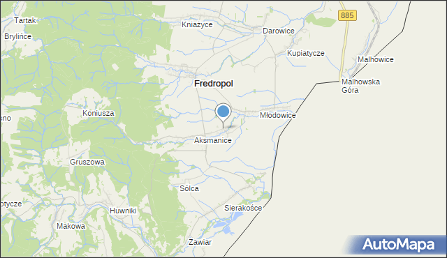 mapa Kłokowice, Kłokowice na mapie Targeo