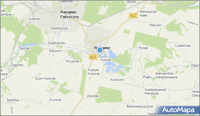 mapa Kobyle, Kobyle gmina Rejowiec na mapie Targeo