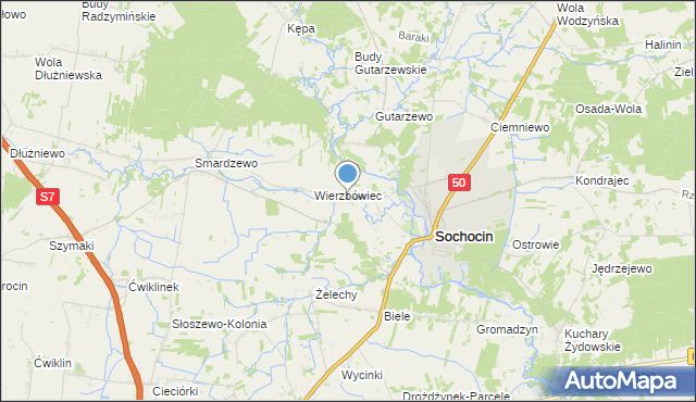 mapa Koliszewo, Koliszewo na mapie Targeo
