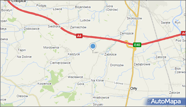 mapa Kolonia, Kolonia gmina Orły na mapie Targeo