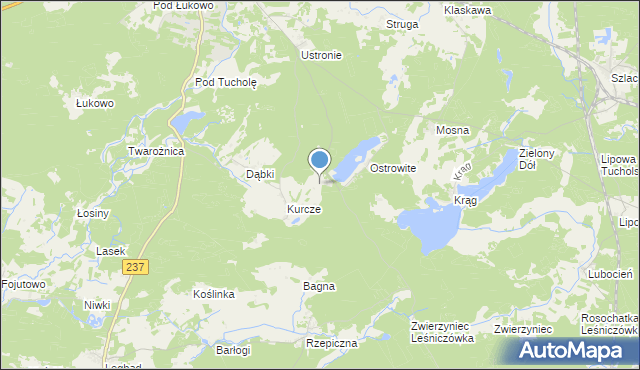 mapa Konewki, Konewki na mapie Targeo