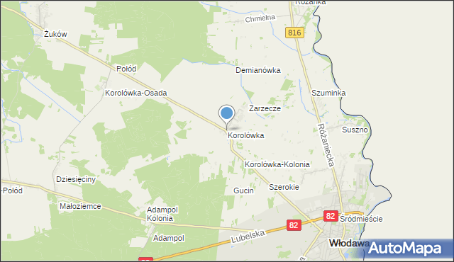 mapa Korolówka, Korolówka na mapie Targeo