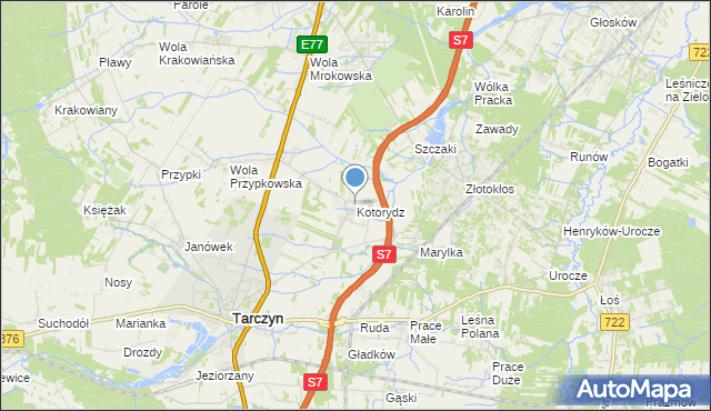 mapa Kotorydz, Kotorydz na mapie Targeo