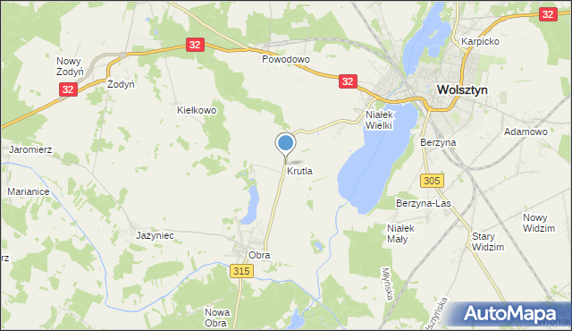 mapa Krutla, Krutla na mapie Targeo