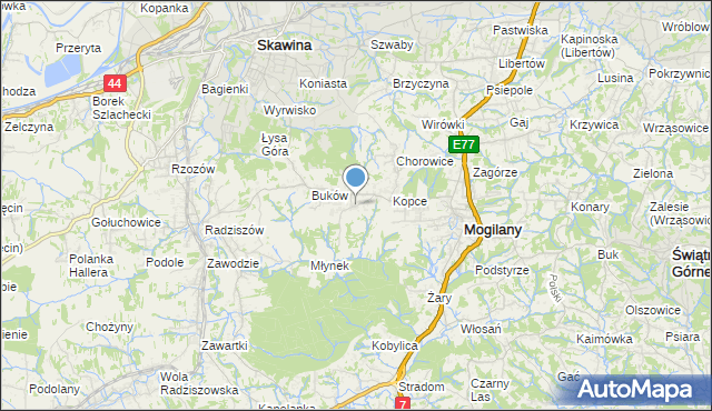 mapa Kulerzów, Kulerzów na mapie Targeo