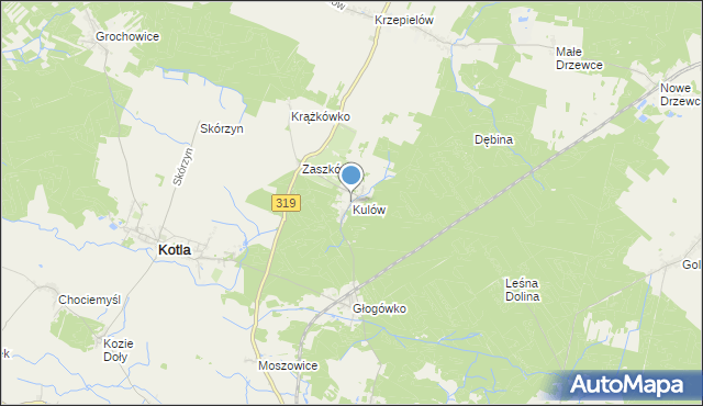 mapa Kulów, Kulów na mapie Targeo