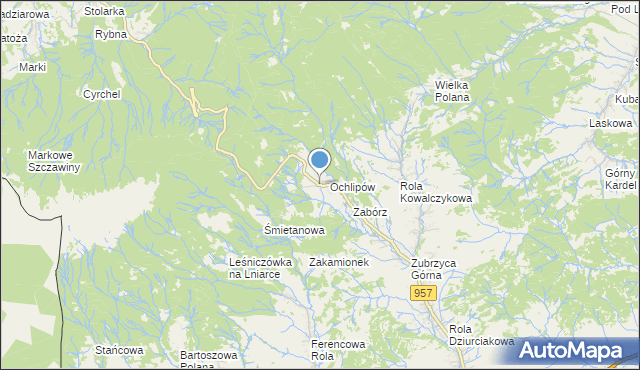 mapa Lizakówka, Lizakówka na mapie Targeo