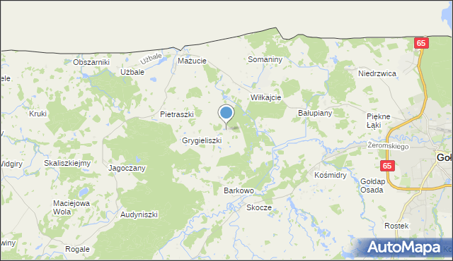 mapa Łobody, Łobody na mapie Targeo