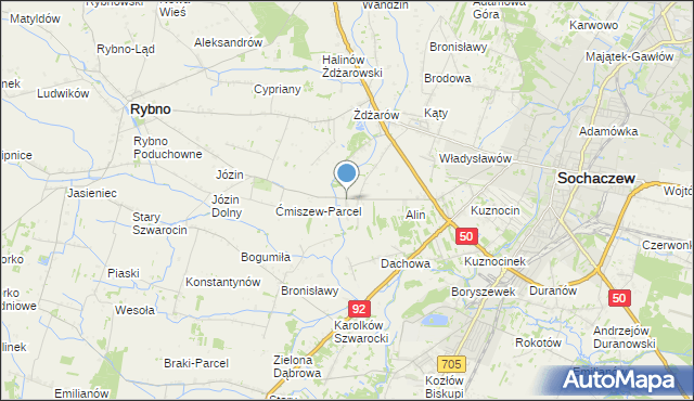mapa Lubiejew, Lubiejew na mapie Targeo