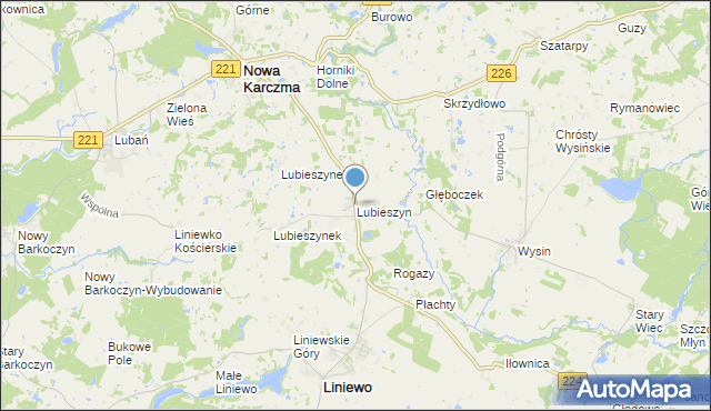 mapa lubieszyn Mapa Lubieszyn, Lubieszyn na mapie Targeo