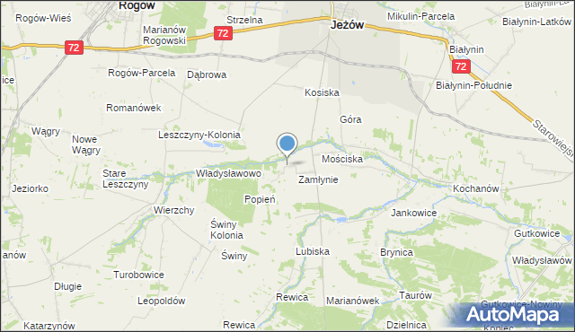 mapa Lubiska-Kolonia, Lubiska-Kolonia na mapie Targeo