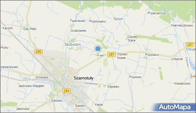 mapa Ludwikowo, Ludwikowo gmina Szamotuły na mapie Targeo