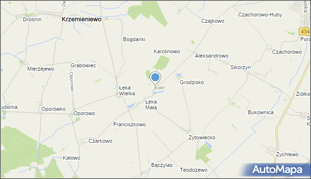 mapa Maciejewo, Maciejewo gmina Poniec na mapie Targeo