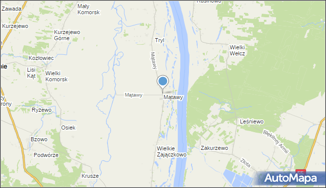 mapa Mątawy, Mątawy na mapie Targeo