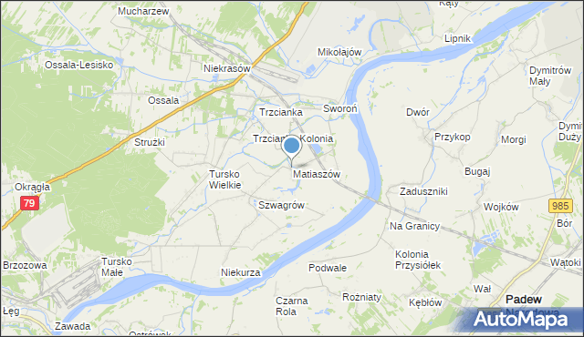 mapa Matiaszów, Matiaszów na mapie Targeo