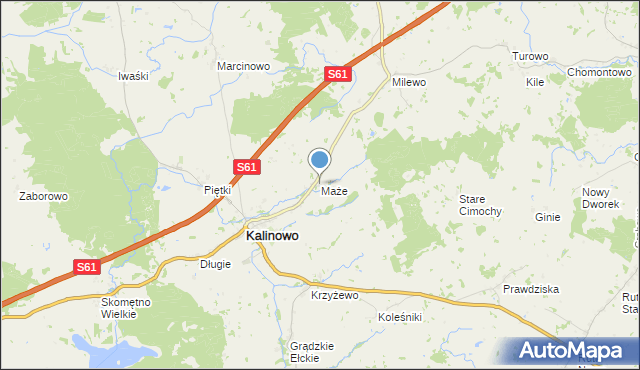 mapa Maże, Maże na mapie Targeo