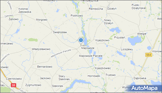 mapa Mazowsze, Mazowsze na mapie Targeo