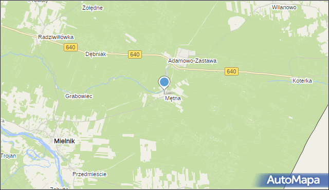 mapa Mętna, Mętna na mapie Targeo