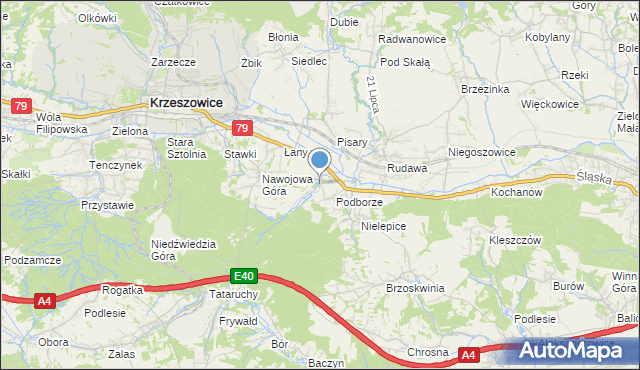 mapa Młynka, Młynka na mapie Targeo