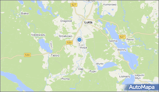 mapa Molza, Molza na mapie Targeo