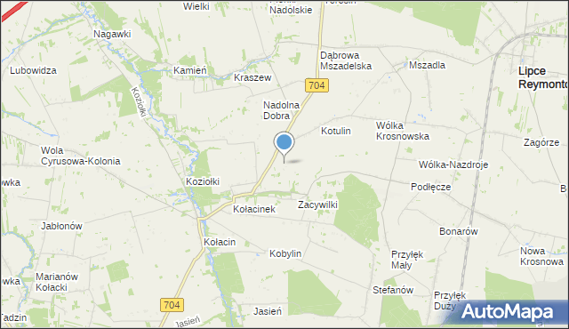 mapa Możyca, Możyca na mapie Targeo