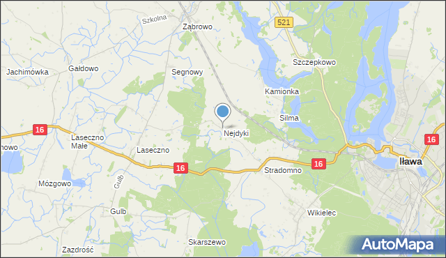 mapa Nejdyki, Nejdyki na mapie Targeo
