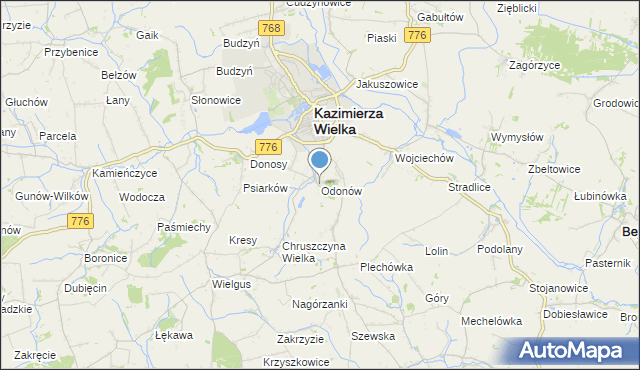 odonów mapa Mapa Odonów, Odonów na mapie Targeo