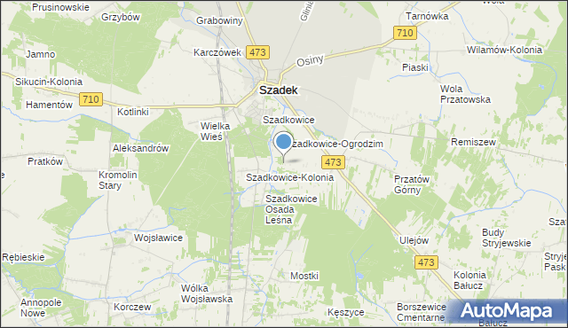 mapa Ogrodzim-Kolonia, Ogrodzim-Kolonia na mapie Targeo