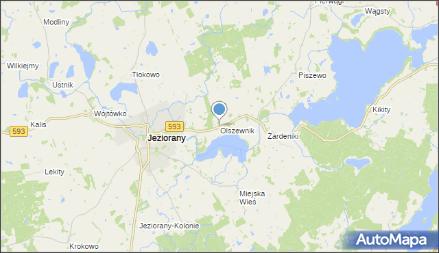 mapa Olszewnik, Olszewnik na mapie Targeo