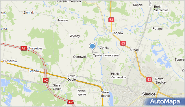 mapa Opole-Świerczyna, Opole-Świerczyna na mapie Targeo