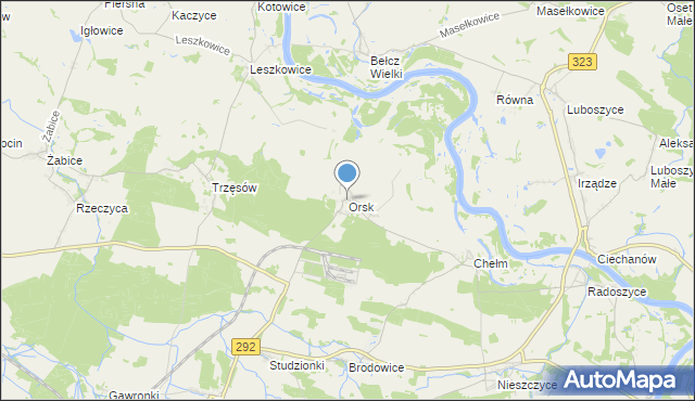 mapa Orsk, Orsk na mapie Targeo