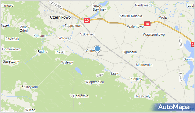 mapa Osówka-Kolonia, Osówka-Kolonia na mapie Targeo