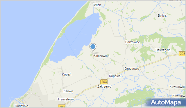 mapa Palczewice, Palczewice na mapie Targeo