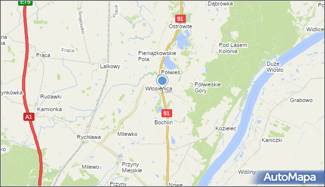 mapa Pieniążkowo, Pieniążkowo na mapie Targeo