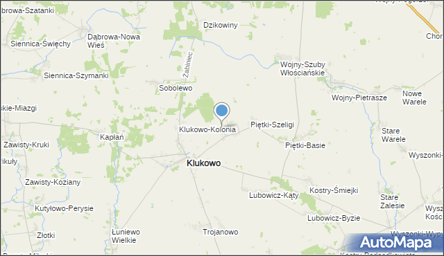 mapa Piętki-Gręzki, Piętki-Gręzki na mapie Targeo