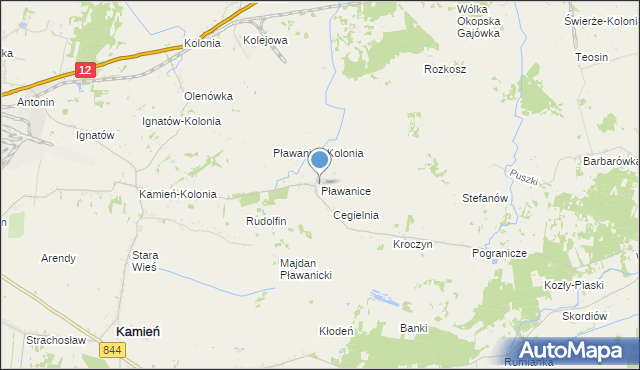 mapa Pławanice, Pławanice na mapie Targeo